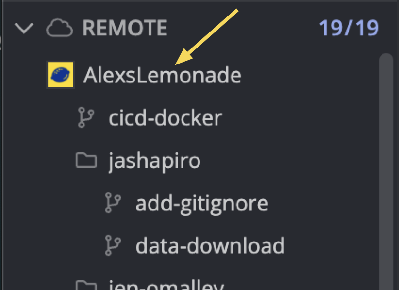 View the added remote.