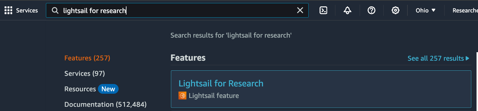 Search for Lightsail