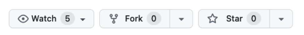 Button on GitHub to fork a repository.