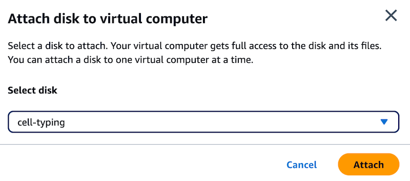 Disk dropdown