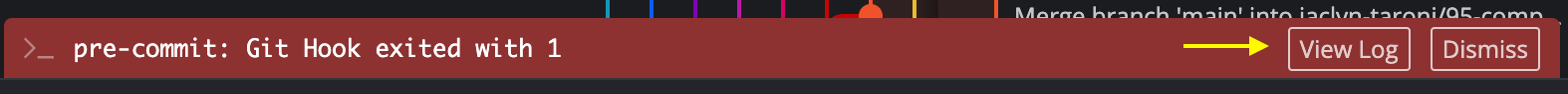 Pre-commit fail