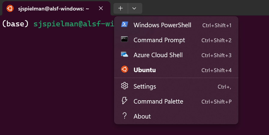 Open the Ubuntu Terminal in Windows